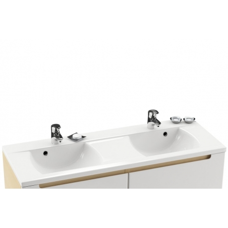 RAVAK Dvojumývadlo Classic 1300 biele s otvormi, XJD01113000