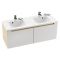 RAVAK Dvojumývadlo Classic 1300 biele s otvormi, XJD01113000