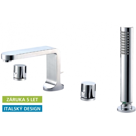 HOPA vaňová a sprchová štvorotvorová batéria chrómová Garda 67 2805C