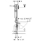 GEBERIT DUOFIX SPECIAL pre závesné WC s UP320 - šírkovo nastaviteľný (80-130cm), stavebná výška 112cm, kód…