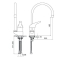 IDEAL STANDARD kuchynská batéria CERAPLAN NEW kód B3696AA, chróm