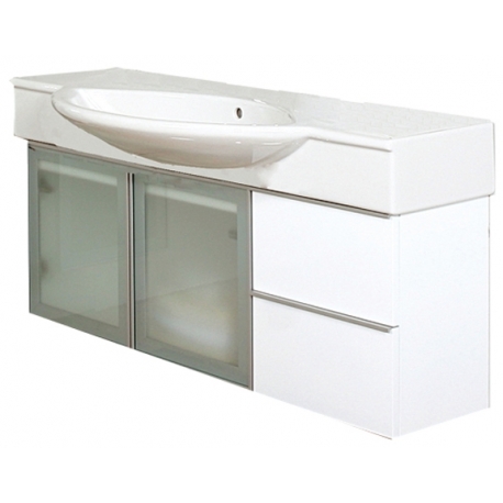 EDEN  závesná skrinka s keramickým umývadlom  LYNX NEW kod LYN 53 xx yy