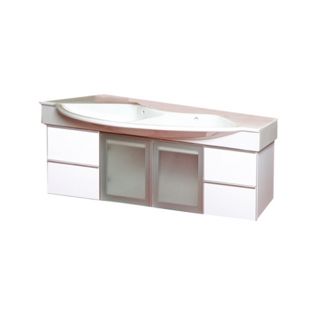 EDEN  závesná skrinka s keramickým umývadlom  LYNX NEW kod LYN 54 xx yy