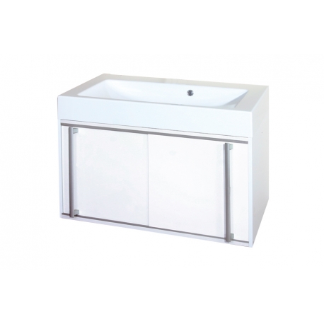 EDEN závesná skrinka s umývadlom z liateho mramoru TERA NEW kod TEN 03 xx yy