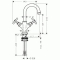Hansgrohe armatúra s dvoma kohútikmi pre umývadielká Axor Montreux kartáčovaný nikel kód 16505820