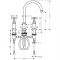 Hansgrohe trojotvorová umývadlová armatúra Axor Montreux chróm kód 16513000