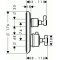 Hansgrohe termostatická batéria pod omietku Axor Montreux kartáčovaný nikel kód 16800820