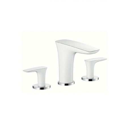 Hansgrohe trojotvorová umývadlová armatúra Pura Vida biela/chróm kód 15073400
