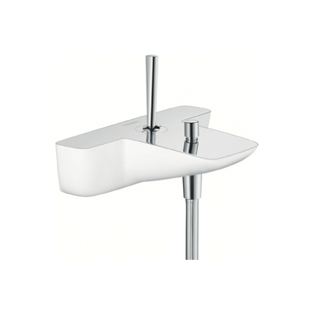 Hansgrohe páková vaňová batéria pre montáž na stenu PuraVida biela/chróm kód 15472400