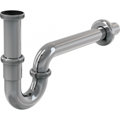 ALCAPLAST Sifón umývadlový U kov Ø32 s převlečnou maticou 5/4" kód A4320