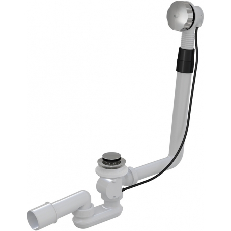 ALCAPLAST Sifón vaňový automat komplet kov kod A550K 100