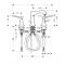 Hansgrohe trojotvorová umývadlová armatúra Metris Classic chróm kód 31073000