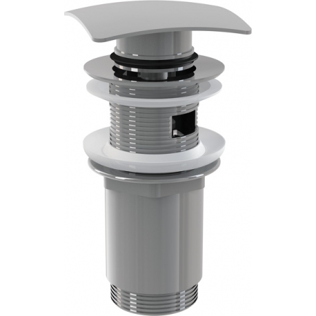 ALCAPLAST Výpusť umývadlová click/clack 5/4“ celokovová, hranatá zátka, kod A393