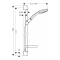 Hansgrohe sprchová sada Croma 100 Multi EcoSmart/Unica´ C chróm kód 27655000