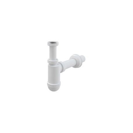 ALCAPLAST Sifón umývadlový plastový ø40 s prevlečnou maticou 5/4", bez prípojky, kod A43