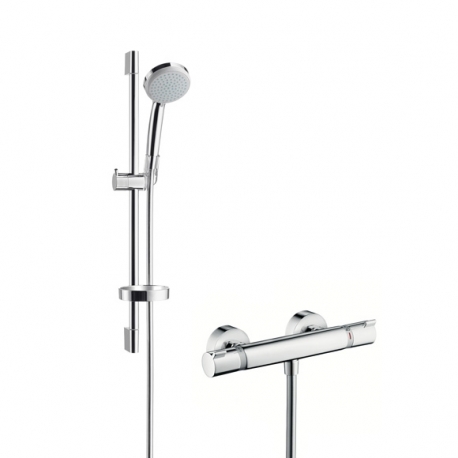 Hansgrohe sprchová sada s termostatom Croma 100 Vario/Ecostat Comfort, kombinácia 0,65 m chróm kód 27034000