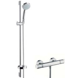 Hansgrohe sprchová sada s termostatom Croma 100 Vario/Ecostat Comfort, kombinácia 0,90 m chróm kód 27035000