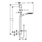 HANSGROHE sprchový set RAINDANCE Select 120 Eco US Puro biela/chróm kod 26622400