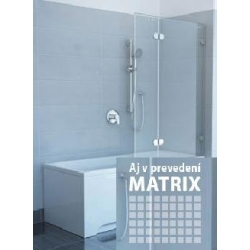 RAVAK GVS2 100 L/R MATRIX vaňová zástena, dvojdielna