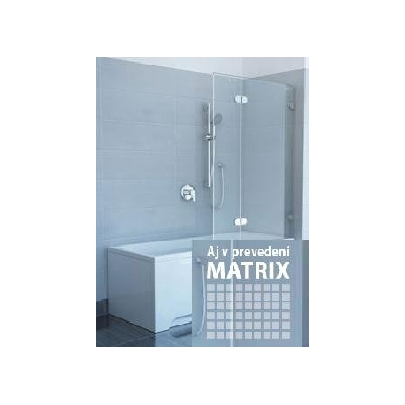 RAVAK GVS2 100 L/R MATRIX vaňová zástena, dvojdielna