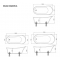 BATH ITALIA voľne stojaca vaňa ANABELA 1700 x 800 cm