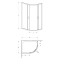 RADAWAY sprchová stena Premium Plus E 100x80 kod 30491-01-01N