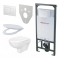 ALCAPLAST akciový SET 5 v 1: Sadromodul + WC misa + WC sedátko + ovlád.tlačítko + izolačná doska