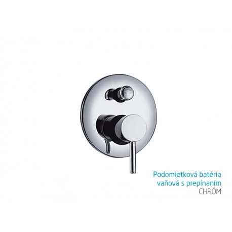 Podomietková batéria vaňová s prepínaním