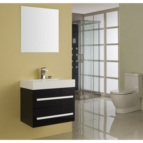 BATH FURNITURE skrinka s umývadlom FLORENCIA  570x460x550 mm - čierna