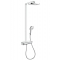 Hansgrohe Raindance Select E 300 2jet Showerpipe, termostatická sprchová batéria, chróm 27128000, biela/chróm 27128400