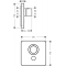  HANSGROHE Axor Citterio E, termostatická batéria HighFlow pod omietku pre 1 spotrebič a ďalší výtok, chróm 36706000