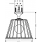AXOR LampShower 1jet s napojením od stropu a dizajnom Nendo, chróm 26032000