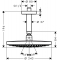HANSGROHE Raindance Select S 240 2jet, horná sprcha s prívodom od stropu, chróm 26467000 