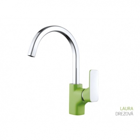 BATH CONCEPT drezová umývadlová batéria - zelená chróm