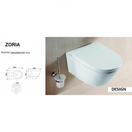 Bath Concept WC ZORIA závesné 560x360x340 mm 