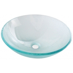 Sapho ICE sklenené umývadlo priemer 42cm 