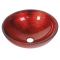 Sapho MURANO sklenené umývadlo 40x13cm, červené 