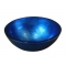 Sapho MURANO sklenené umývadlo 40x13cm, modré 