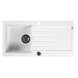 Sapho Granitový zabudovateľný drez s odkvapom 86x43,5 cm 