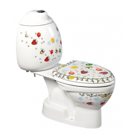 Sapho KID detské WC kombi vr.nádržky, spodný odpad, farebná potlač 
