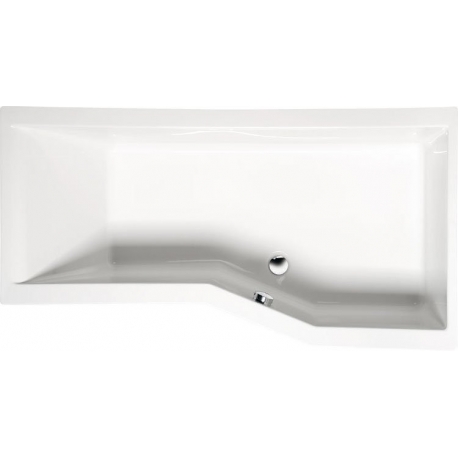 Polysan VERSYS 160x85x70cm asymetrická vaňa s podstavcom , pravá, biela