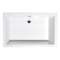 Sapho DEEP 120x75x26cm,sprchová vanička obdĺžnik, hlboká, biela s podstavcom 