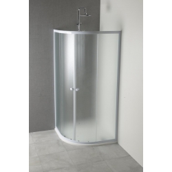 Sapho ARLEN štvrťkruhová sprchová zástena 900x900mm, matné sklo Brick