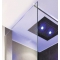 Aquatek Oasis F1 pevné sklo frost, univerzálne, 140x200cm, profil chrómový