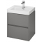 Cersanit - Skrinka pod umývadlo Crea 50 šedá mat
