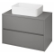 Cersanit - Skrinka pod umývadlo na dosku Crea 80 šedá mat