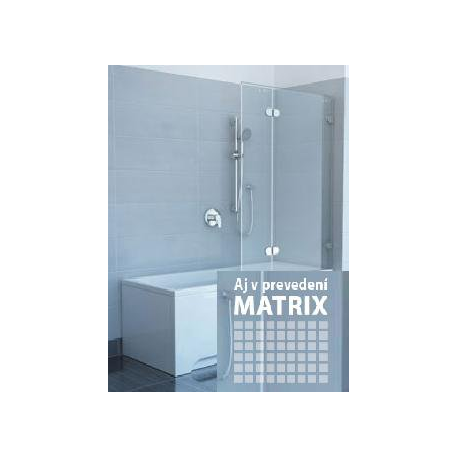 VAŇOVÁ ZÁSTENA RAVAK GLASSLINE MATRIX GVS2 100 Ľavá/Pravá (cena za komplet)
