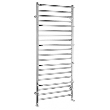 MANISA vykurovacie teleso 600x1328, so piatimi madlami pre uterák, chróm