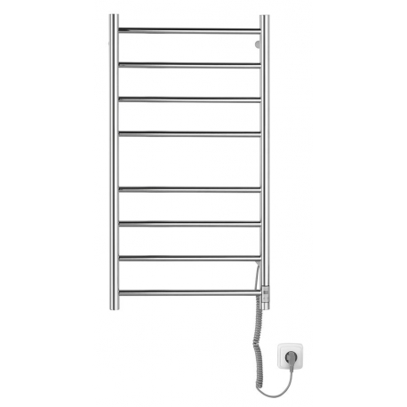 REDONDO Elektrický sušiak uterákov, okrúhly, 500x900mm, 75W, nerez, časovač