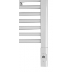 Elektrická vykurovacia tyč s termostatom a diaľkovým ovládaním,300W,D-tvar,biela
